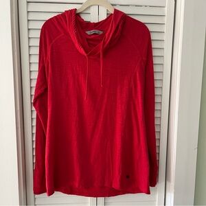 Tasc Performance Organic Cotton Bamboo Blend Top Red Sz Medium